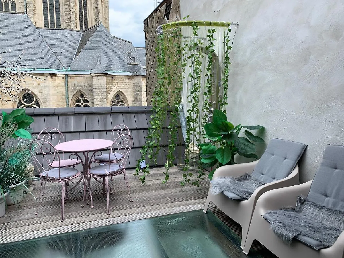 Apartamento Wellness Loft With Sauna, Jacuzzi, Roof Terrace & Amazing View Amberes 0*,